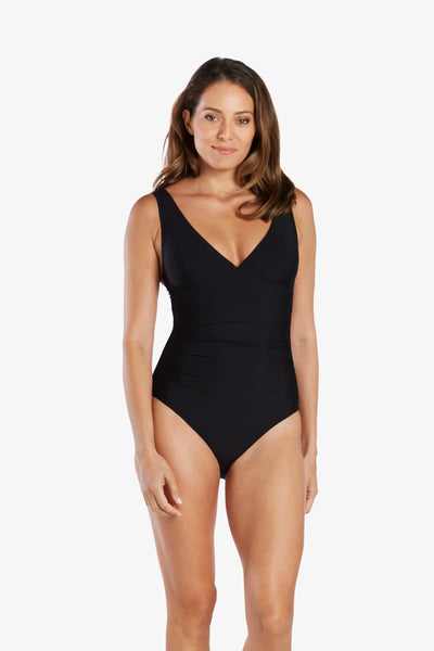 Her lip to Inner lace sleeve one-piece - メルカリ