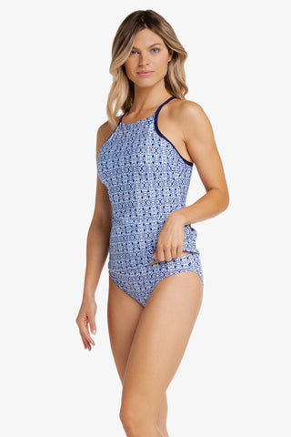 helen jon Racerback Tankini  |  Tangier Navy 4