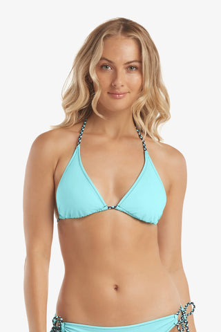 helen jon reversible string bikini top with braid navy aqua 1
