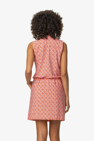 helen jon sanibel dress heritage tile coral 2