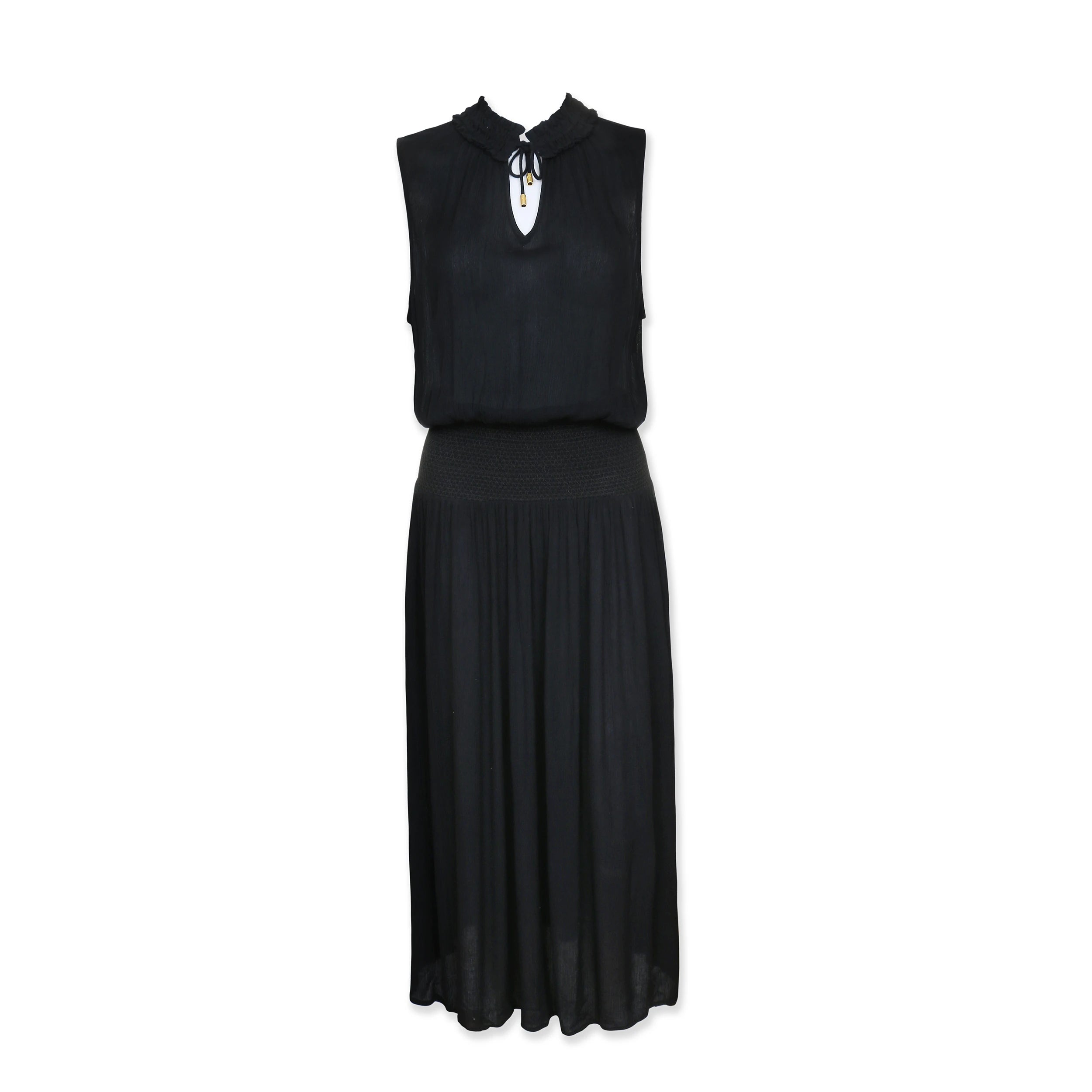 helen maxi dress black Baltic Born Womens Helen Maxi Dress | Black + Gold