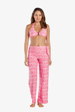 helen jon relaxed side tie pant island batik pink 1