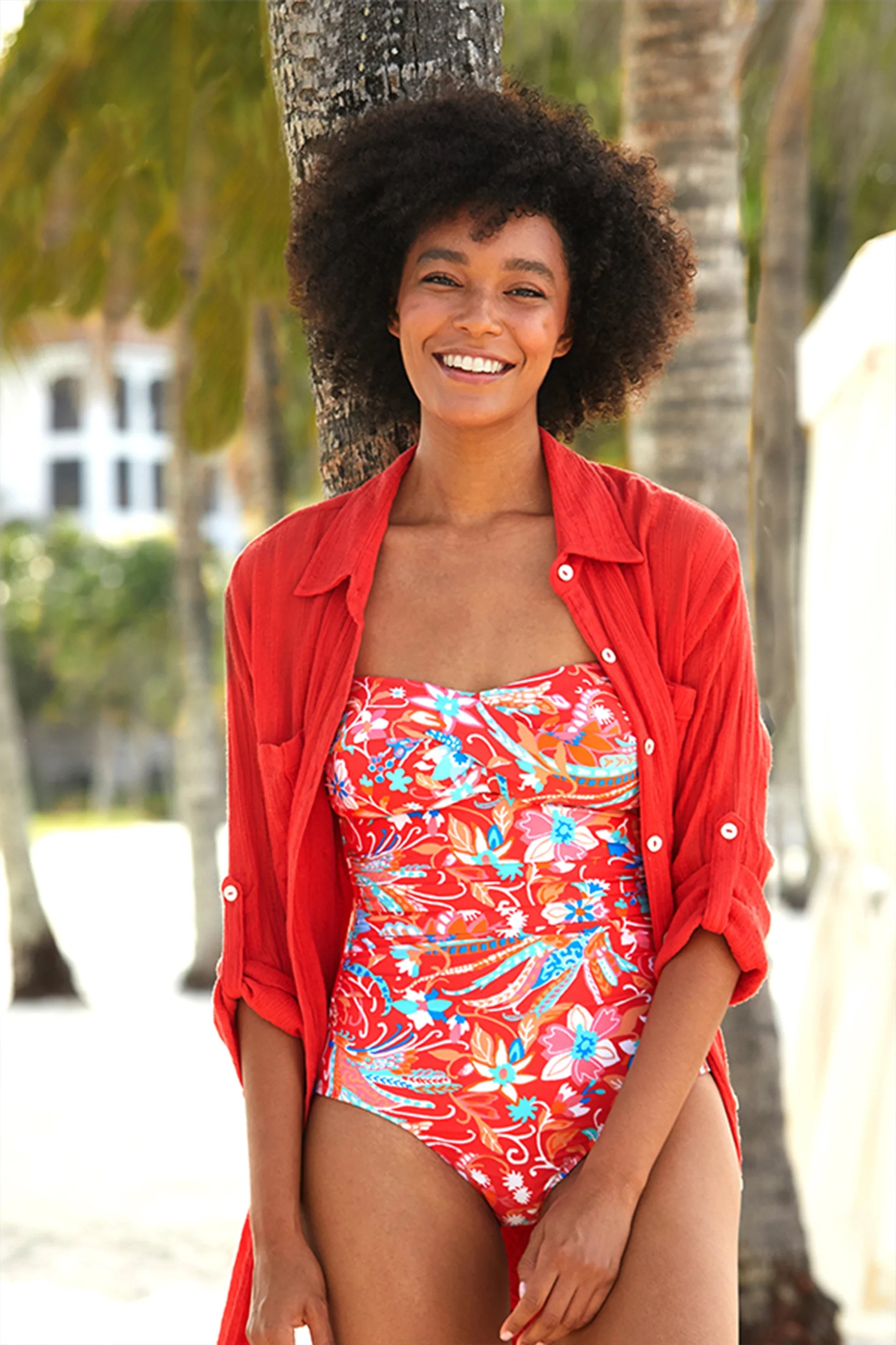 Red white and hot sale blue one piece