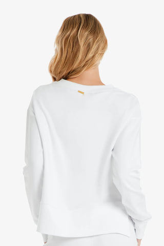 helen jon v neck pullover white 2