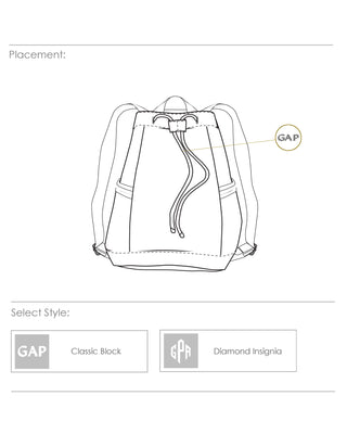 Canvas Backpack  |  Navy