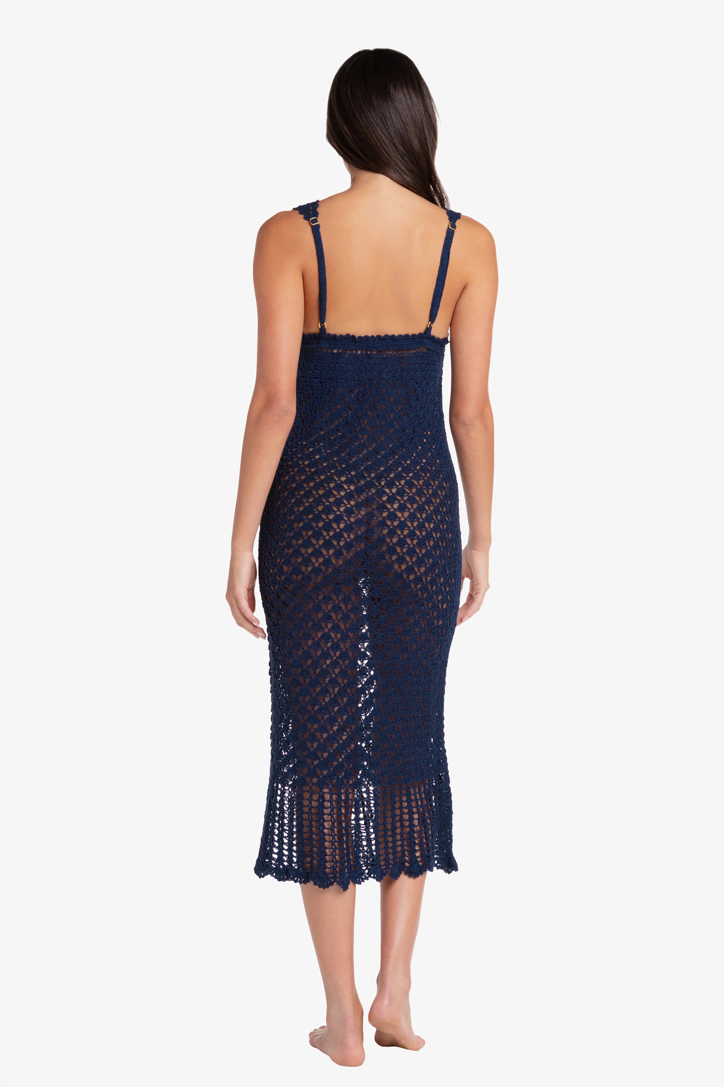Claudia Crochet Midi Dress, Helen Jon XS