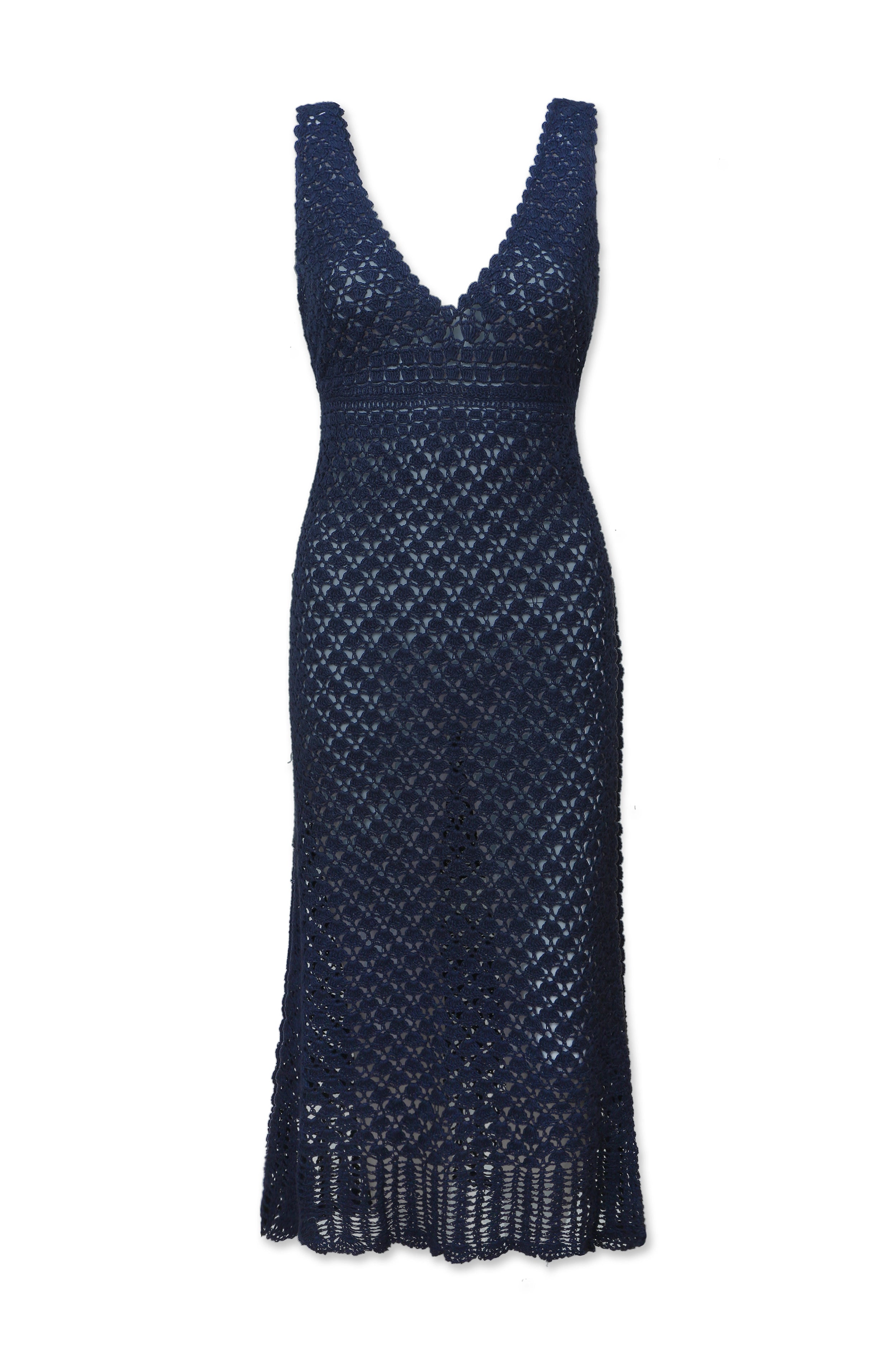 Claudia Crochet Midi Dress, Helen Jon L Claudia Crochet Midi Dress, Helen Jon L