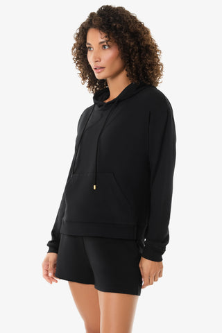 Hoodie With Front Pocket  |  Black