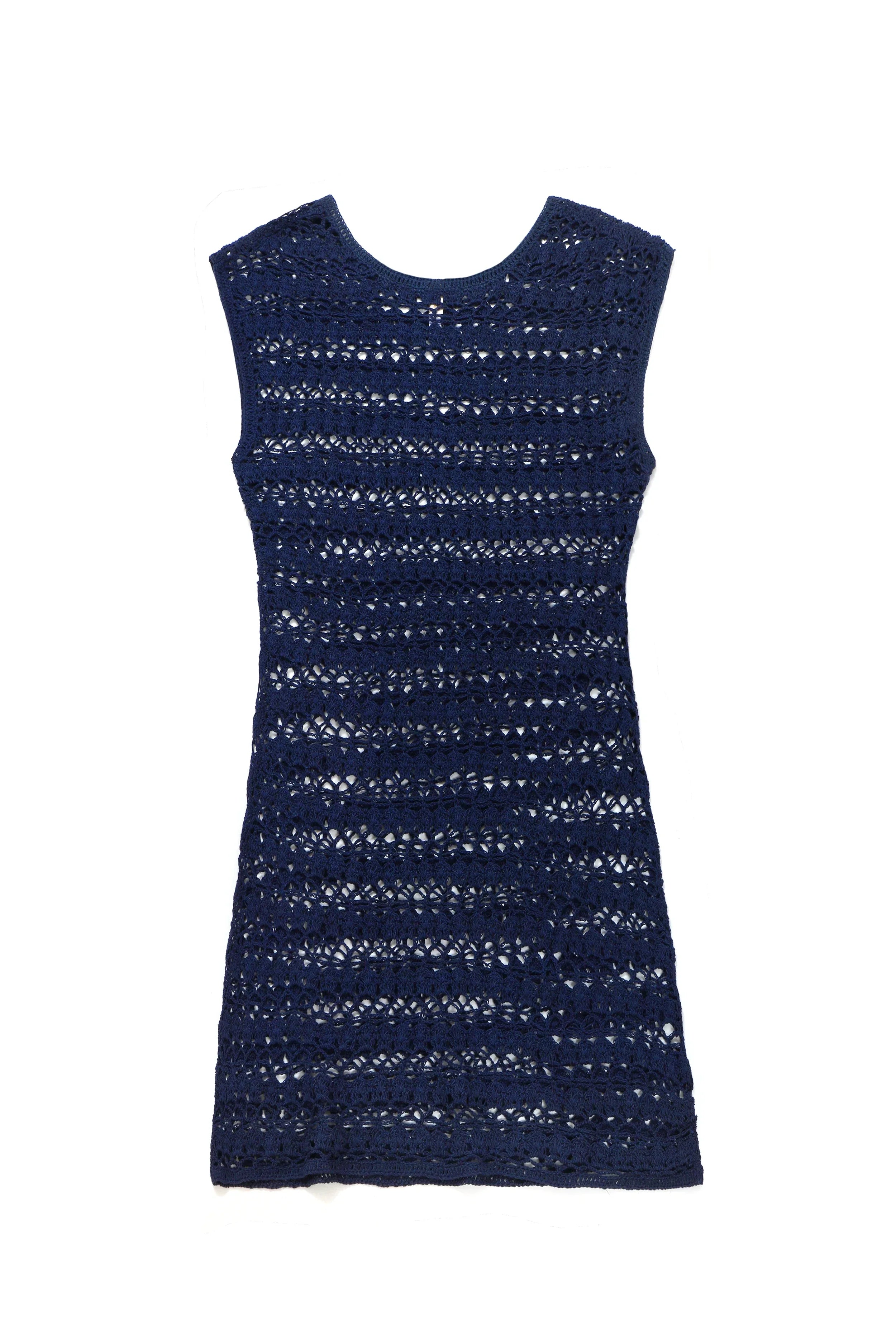 Helen Jon Kendall Crochet Cover Up Dress in Navy Helen Jon Kendall Crochet Cover Up Dress in Navy
