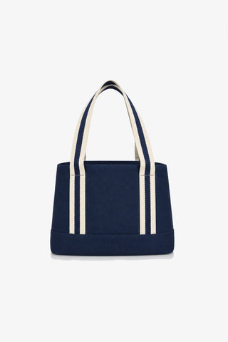 Mini Tote  |  Navy/Ivory