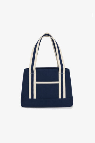 Mini Tote  |  Navy/Ivory