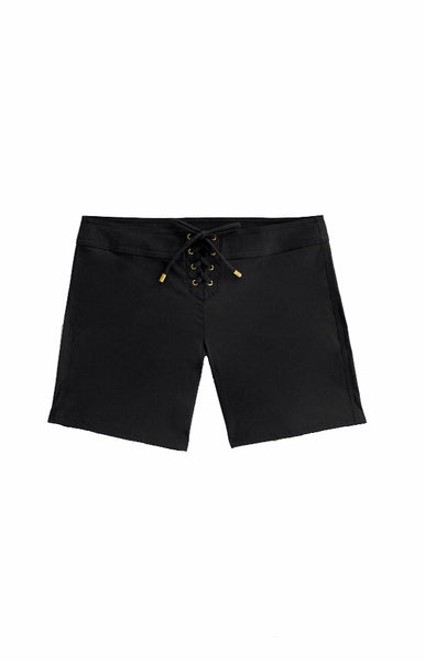 7" LACE-UP BOARD SHORT - BLACK
