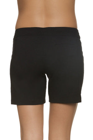 7" LACE-UP BOARD SHORT - BLACK
