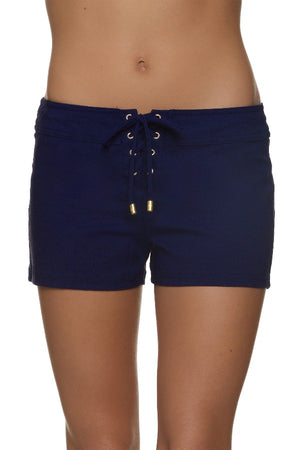 3" LACE UP BOARD SHORT - NAVY