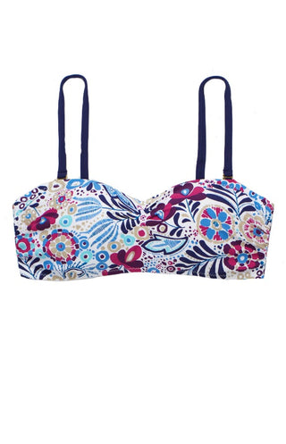 TUCKED BANDEAU BRA-HEAVENLY BIARRITZ