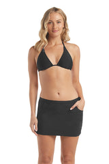 SWIM SKIRT COVER-UP-BLACK