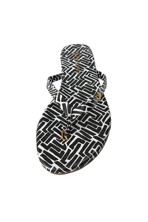 Vegan Flip Flops-Black  |  White