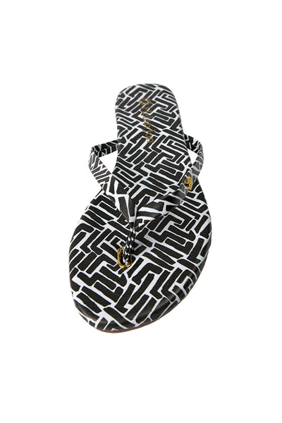 Vegan Flip Flops-Black  |  White