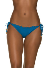Scalloped String Bikini Bottom  |  Caribbean