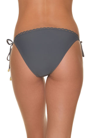 SCALLOPED STRING BIKINI BOTTOM-MINERAL