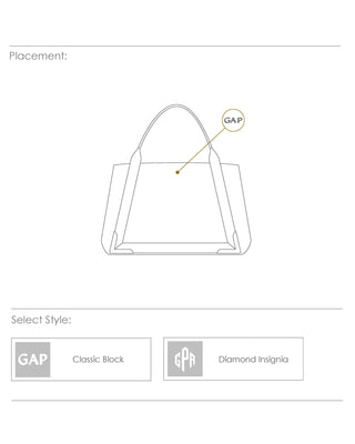 BEACH TOTE-POPPY monogram
