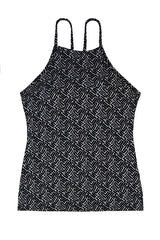 RACERBACK TANKINI-SUNSET KEY-BLACK
