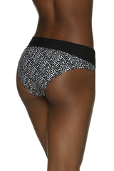 REVERSIBLE HIGH WAISTED BOTTOM-SUNSET KEY-BLACK