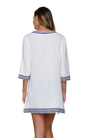 WHITNEY TUNIC-NAVY WHITE