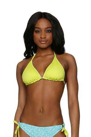 REVERSIBLE STRING BIKINI TOP-SUNSET KEY-KIWI
