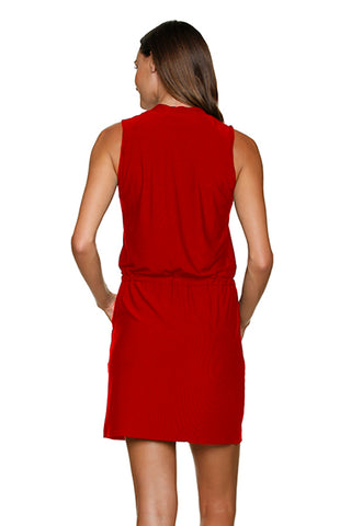 Sanibel Dress  |  Topsail Red